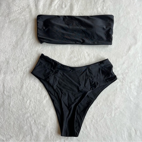 Zaful High Cut Bandeau Swim Set - Picture 10 of 10